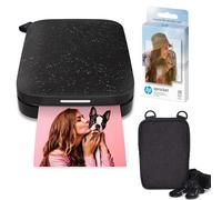 HP Sprocket Portable 2x3 Instant Photo Printer (Black Noir) Zink Paper Bundle