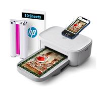 HP Sprocket Studio Plus 4x6 Wireless Instant Photo Printer - Wi-Fi, Premium Dye Sublimation, Compact - Prints Vibrant Color Pictures from iOS & Android Devices - Editing App for Fun, Creative Photos
