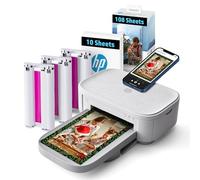 HP Sprocket Studio Plus 4x6 (10.2x15.2 cm) Wireless Instant Photo Printer, 118 Sheets & Cartridge BUNDLE, Wi-Fi - Dye Sublimation, Color Pictures, Editing App for Photos, For Home Use or Portable