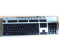 HP Standard Keyboard - PS/2 - Silver / Black