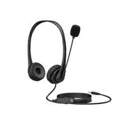 HP Stereo Headset (3.5mm) G2 | 1.8m Cable Length | 88g | Black