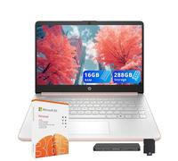 HP Stream 14" HD Laptop, Intel Processor N150, 16GB RAM, 288GB Storage(128GB UFS+160GB Docking Station Set), Intel Graphics, 1 Year Office 365, Copilot, Fast Charge, Wi-Fi 6, Win 11 S, Gold