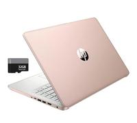 HP Stream 14 Inch HD Laptop, Intel Celeron N4020 Processor, 16GB DDR4 RAM, 64GB SSD, Intel HD Graphics, 720p, 1 Year Office 365, Rose Gold, Win 11 S, Alpacatec MicroSD