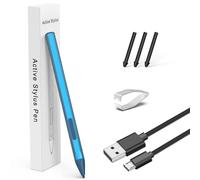 HP Stylus for Envy x360, Spectre x360, Spectre x2, Envy x2 Touchscreen Laptop - Rechargeable MPP 2.0 Tilt Pencil with 4096 Pressure Sensitivity - Blue