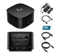 HP Thunderbolt 280W Dock G4, G4 Docking Station for Laptop Dual Monitor, with 280W AC Adapter, HDMI & DP Cable & USB-C Cable