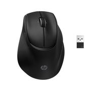 HP Tilt Ergonomic Mouse 720M Rechargeable Wireless + Bluetooth Mouse | Ultra-fast Rechargeable Supercapacitor | 1 Month Usage from a 3-Minute Charge | 7 Programmable Buttons | 6000 DPI Sensor | Black