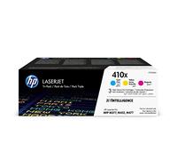 HP 410X 3-pack High Yield Cyan/Magenta/Yellow Original LaserJet Toner Cartridges