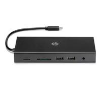 HP Travel USB-C Multi Port Hub Wired USB 3.2 Gen 1 (3.1 Gen 1) Type-C Black MicroSD (TransFlash) SD China Compatible with PCs with available USB Type-C port.
