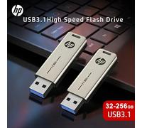 HP USB 3.1 Metal USB Flash Drive 32GB 64GB 128GB 256GB Pen Drive Creative Personality Car Music Gift High-Speed USB PenDrive