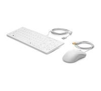 HP - Healthcare - keyboard and mouse set - USB - UK - for EliteDesk 805 G6, ProDesk 40X G6, ProOne 400 G6, 600 G6, Workstation Z1 G6