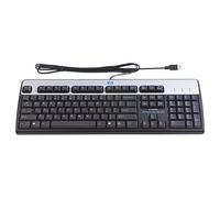 HP USB Standard keyboard QWERTY Danish Black. Silver