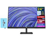 HP V24i G5 24" FHD IPS Monitor with 5ms Response Time, AMD FreeSync, Anti Glare, Flicker Free, VESA Mount (100 x 100mm), Displayport, HDMI & Dockztorm USB Port Expander, Black (65P58AA#ABA)