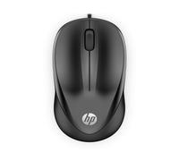 HP Wired Mouse 1000 | USB Type-A | Multi-Surface Technology | 1200 DPI Optical Sensor | 3 buttons and scroll wheel | Ambidextrous | Contoured Comfort