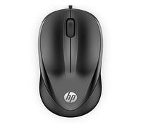 HP Wired Mouse 1000 | USB Type-A | Multi-Surface Technology | 1200 DPI Optical Sensor | 3 buttons and scroll wheel | Ambidextrous | Contoured Comfort | Black