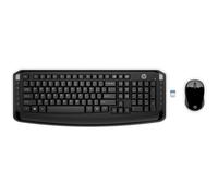 HP Wireless Keyboard and Mouse Combo 300 Set UK Keyboard Layout - Black RRP £49
