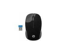 HP 200 2.4 GHz USB Wireless Mouse with Red LED 1000 DPI Optical Sensor Black.