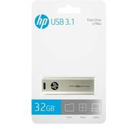 HP x796w USB 3.1 Flash Drive 32GB, Push and Pull design, Metallic finish 32 GB