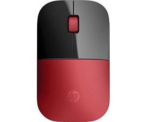 HP Z3700 RED 2.4GHz USB Slim Wireless Mouse with Blue LED 1200 Dpi Optical Sensor, Up To 16 Months Battery Life