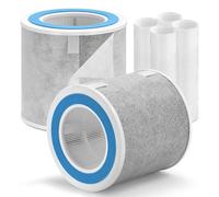 HP102 Replacement Filter Compatible with Shark Air Purifier HP100 HC450 HC451 HC452 4-in-1 H13 True Grade HEPA Filter w/Extra Pre-filter, Compare to Part # HE1FKBAS & HE1FKPET, 2-Pack