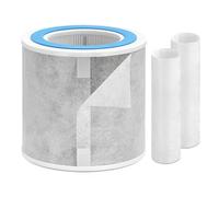 HP102 Replacement Filter Compatible with Shark Air Purifier HP100 HC450 HC451 HC452 4-in-1 H13 True Grade HEPA Filter w/Extra Pre-filter, Compare to Part # HE1FKBAS & HE1FKPET, 1-Pack