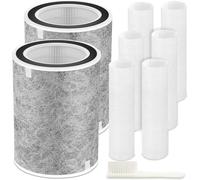 HP202 HP201 Replacement Filter Compatible with Shark HP200, HP201, HP202, HP301, HP302 UA205, AP1000 and For Shark HC501, HC502 Air Purifier MAX, Compare Part HE2FKBASMB, HE2FKBAS.