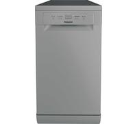 Hotpoint HP2FE10CS90SUK Slimline Dishwasher - Silver - E Rated, Silver