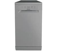 HP2FE10CS90SUK Slimline Freestanding Dishwasher - Silver, 45 cm, 10 Place Settings Adjustable Baskets & Rapid 30 Wash - Perfect for Small Kitchens
