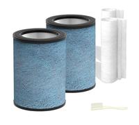 HP302 HP301 Neverchange Replacement Filter Compatible with Shark HP301,HP302 NeverChange Air Purifier MAX HP200 Series Air Puri-fier MAX, 4-in-1 H13 Grade True HEPA Filter,HE2FKBAS,HE2FKBASMB,HE3FKPET