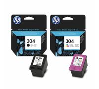 HP304 Black & Colour Original HP 304 Printer Ink Cartridges 3JB05AE