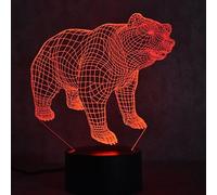 HPBN8 Ltd 3D Polar Bear Night Light USB Touch Switch Decor Table Desk Optical Illusion Lamps 7 Color Changing Lights LED Table Lamp Xmas Home Love Brithday Children Kids Decor Toy Gift