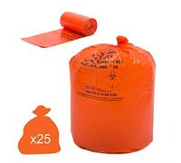 Hpc Heavy Duty orange Clinical Waste Bags - 90 L - 25 Bags