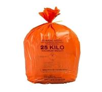 Hpc Heavy Duty orange Clinical Waste Bags - 90 L -25KG 100bags