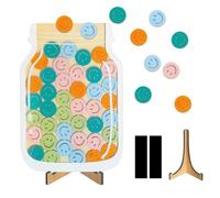 HpCuales Magnetic Reward Jar for Kids-Smile Face Jar Reward System for Behavior Management at School Classroom,Behavior Management Tool,Reward Home Kids Incentive Good Home Training for Boys Girls