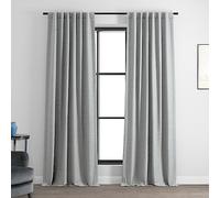HPD Half Price Drapes Bellino Room Darkening Curtain, Polyester Blend, Vista Grey, 50" W x 84" L (Pack of 1)
