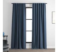 HPD Half Price Drapes Bellino Room Darkening Curtains 108 Inches Long Curtains for Bedroom & Living Room (1 Panel), 50W x 108L, Wild Blue