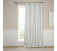 HPD Half Price Drapes BOCH-LN-DW-P Extra Wide Linen Room Darkening Curtain (1 Panel) 100 X 120, BOCH-LN1856-120-DW, Birch