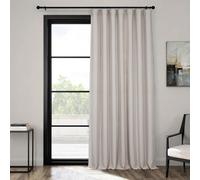 HPD Half Price Drapes BOCH-LN-DW-P Extra Wide Linen Room Darkening Curtain (1 Panel) 100 X 120, BOCH-LN1856-120-DW, Birch