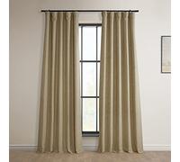 HPD Half Price Drapes BOCH-PL1608-96 Bellino Blackout Room Darkening Curtain (1 Panel), 50 X 96, Ginger