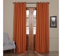 HPD Half Price Drapes BOCH-PL1609-96-GR Bellino Grommet Blackout Room Darkening Curtain (1 Panel), 50 X 96, Persimmon