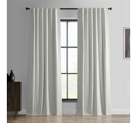 HPD Half Price Drapes Essential Solid Blackout Curtains for Bedroom 84 Inches Long (1 Panel) Thermal Insulated Blackout Curtains for Living Room Rod Pocket Window Curtains, 50W x 84L, Warm White