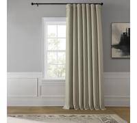 HPD Half Price Drapes Extra Wide Linen Room Darkening Curtain (1 Panel) 100 X 108, BOCH-LN1857-108-DW, Oatmeal