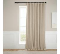 HPD Half Price Drapes Extrawide Room Darkening Curtains for Living Room 100 X 96 Faux Linen, BOCH-LN18538-96-DW (1 Panel) Nomad Tan
