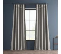 HPD Half Price Drapes Faux Linen Textured Room Darkening Curtains for Bedroom 96 Inches Long (1 Panel), 50W X 96L Curtains for Living Room Home Decor, Clay