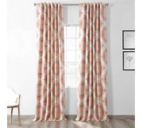 HPD Half Price Drapes Printed Curtain For Room Darkening 50 X 96 (1 Panel), BOCH-KC27-96, Henna