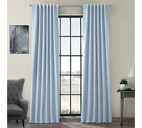HPD Half Price Drapes Room Darkening Curtains 84 Inches Long for Bedroom & Living Room (1 Panel), 50 X 84, Frosted Blue