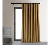 HPD Half Price Drapes Signature Thermal Blackout Curtains Velvet Living Room 108" Long 1 Panel Insulated Blackout Curtains for Bedroom Window Curtains 40" W x 42" L