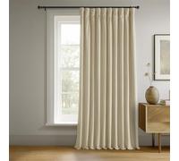 HPD Half Price Drapes Signature Velvet Thermal Blackout Curtains for Living Room 108 Inch Long (1 Panel) Rod Pocket Insulated Blackout Curtains for Bedroom Window Curtains, 100W x 108L, Neutral Ground