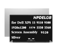 HPDELGB Replacement for Dell XPS 15 9510 9520 9530 9500 Precision 5550 5560 5570 LCD Display Screen Assembly 15.6" 1920x1200 IPS Non-Touch Silver