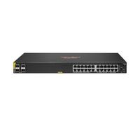 HPE Aruba Networking C-Port 6100 24G 24-Port CLass4 PoE+ with SFP+ Managed Rack-Mountable Switch 370W