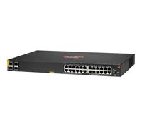 Aruba R8N87A 6000 Series 24G Class4 4SFP 370W L3 Managed 1U PoE Switc - HPE Aruba Networking
